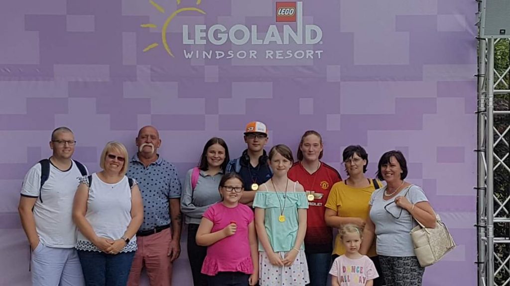 The family at Legoland