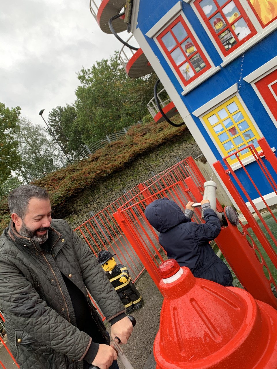 Fraser and Buddy Macintosh enjoying Legoland